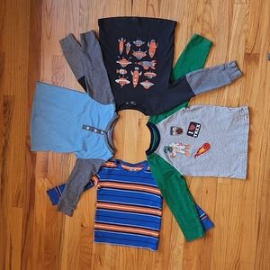 Bundle of 4 Boys 4T shirts Assorted Brands Gap Children's Place Jumping Beans